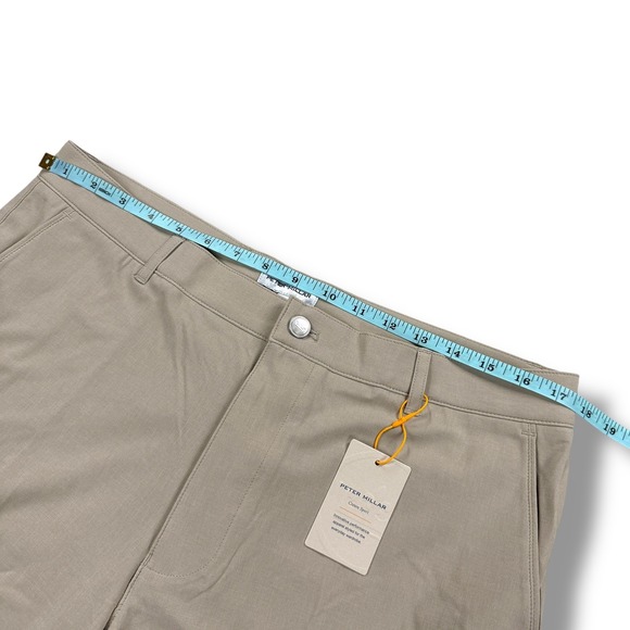 NWT Peter Millar Shackleford Performance Hybrid Short Mens Size 34 Khaki - $108 - Picture 8 of 14